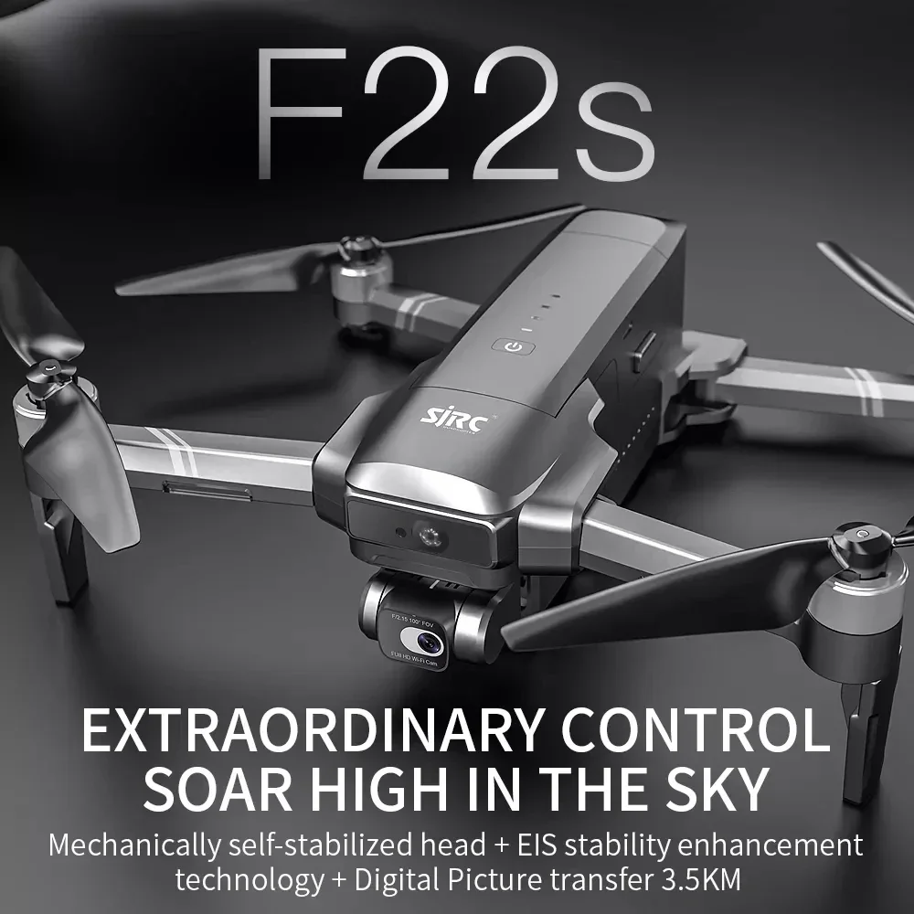 SJRC-Drone F22 / F22S 4K Pro GPS, quadrirotor RC professionnel 4K avec caméra, cardan stabilisé à 2 axes, 5G WiFi FPV, en stock