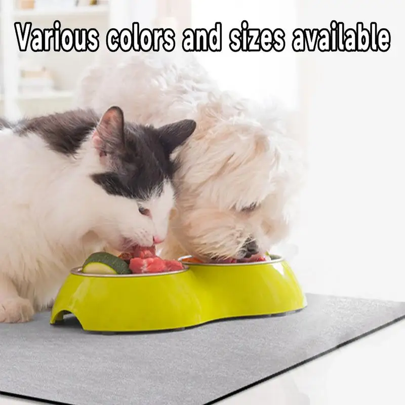 Cat Bowl Mat Absorbent Dog Cat Feeding Mats Anti Tear And Wear Resistant Non-slip Cat And Dog Cage Foot Mat For Pets Accessories