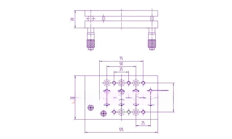 NT02SM5 two-axis manual tilt table, pitch displacement table