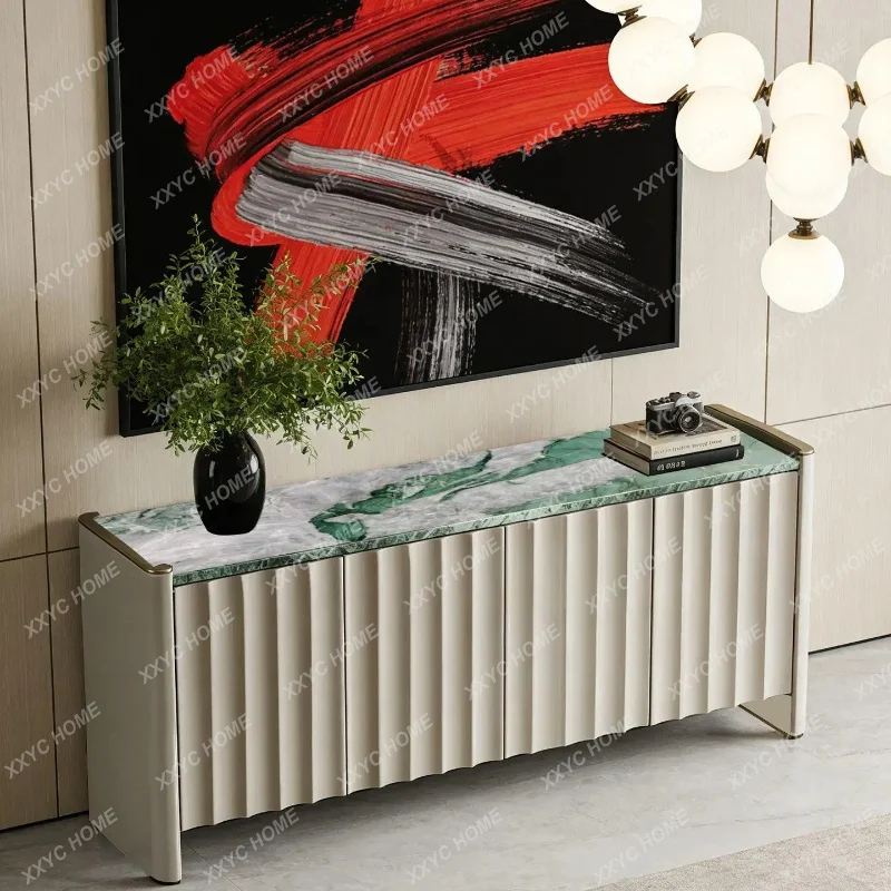 XX  Light Luxury Entrance Cabinet Entrance Hall Decoration Modern Dining Side Cabinet Baking Paint Living Room