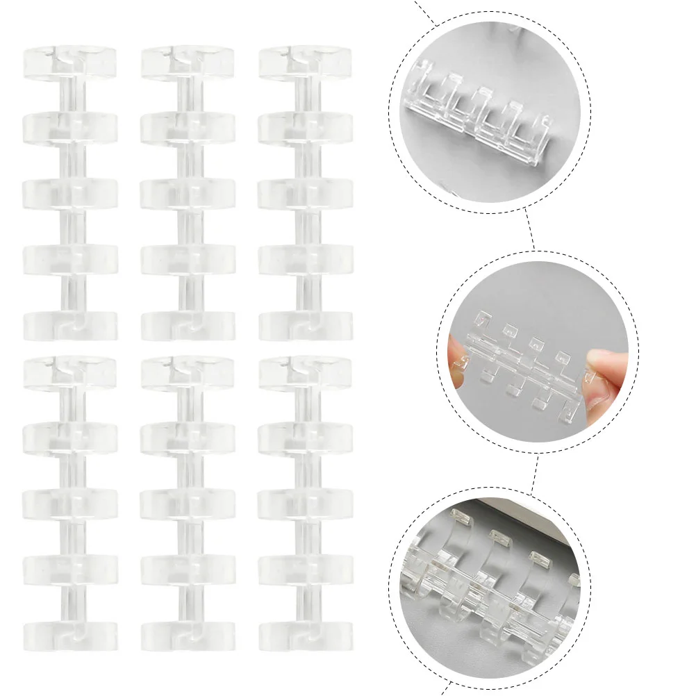 5 공 분할 바인더 링 핸드 계정, 편리한 파일, 플라스틱 문구 용품, 다용도 스크랩북, 10 개