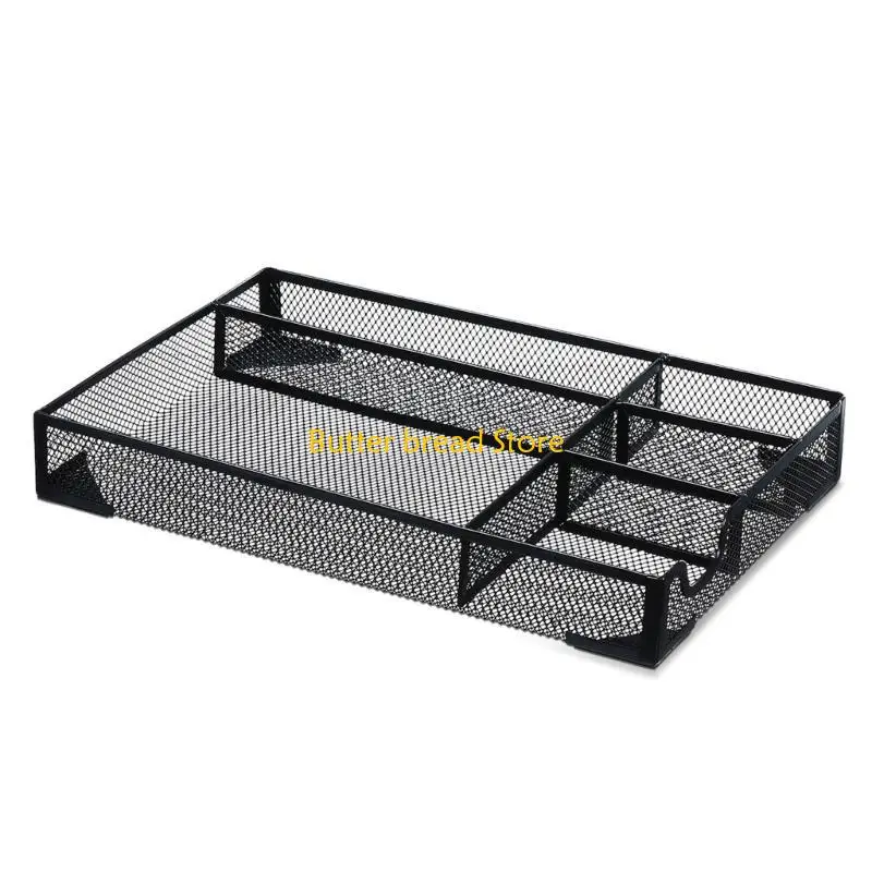 W89C Mesh Desk Desktop Metal Office Mesh Drawer Desktop