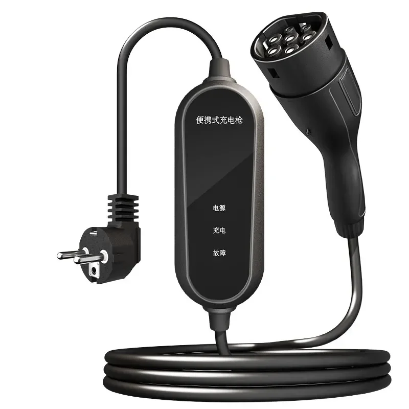

Car Ev Charging Cable Type 2 Portable Ev Charger 16A 250V Type2 To Type2 Portable Smart Fast Charging Ev Charger