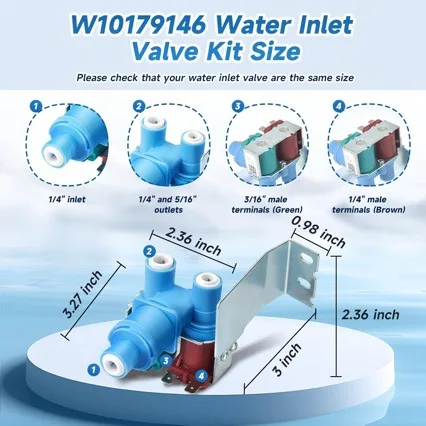 w10179146-refrigerator-water-inlet-valve-compatible-replacement-for-whirlpool-w1015535-120v