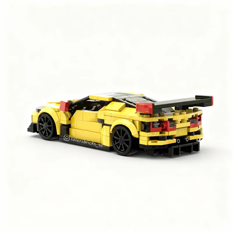 384pcs MOC City Champions Chevroleteed Corvette R Model Building Blocks Construction Christmas Gift Brick Toys Education Kids
