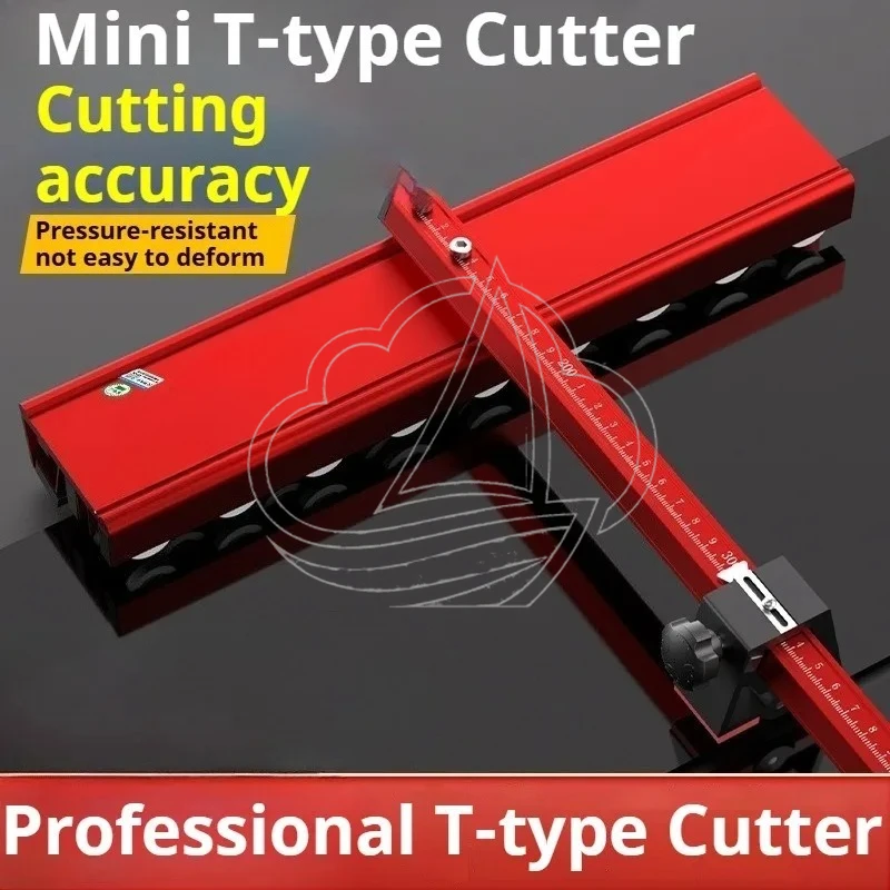 Carbide Blade T-Type Tile Push Cutter Durable Manual Cutting Tool for Construction Work