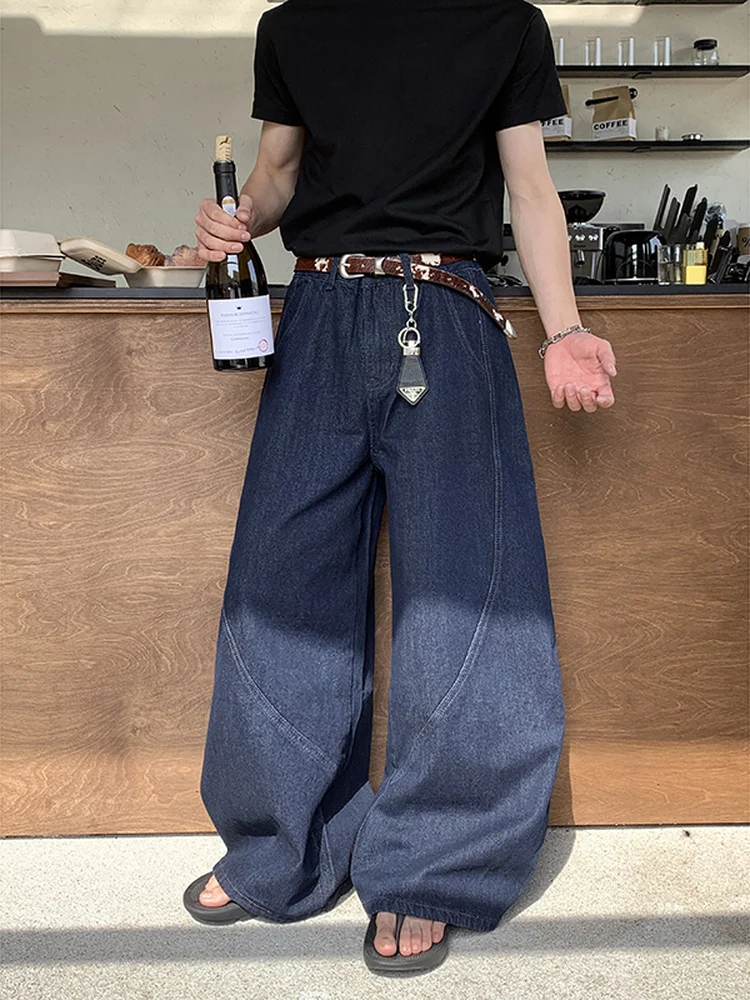 

Мужские джинсы Cleanfit с высокой талией и прямыми штанинами, осенне-зимние, в американском стиле High Street, модные повседневные