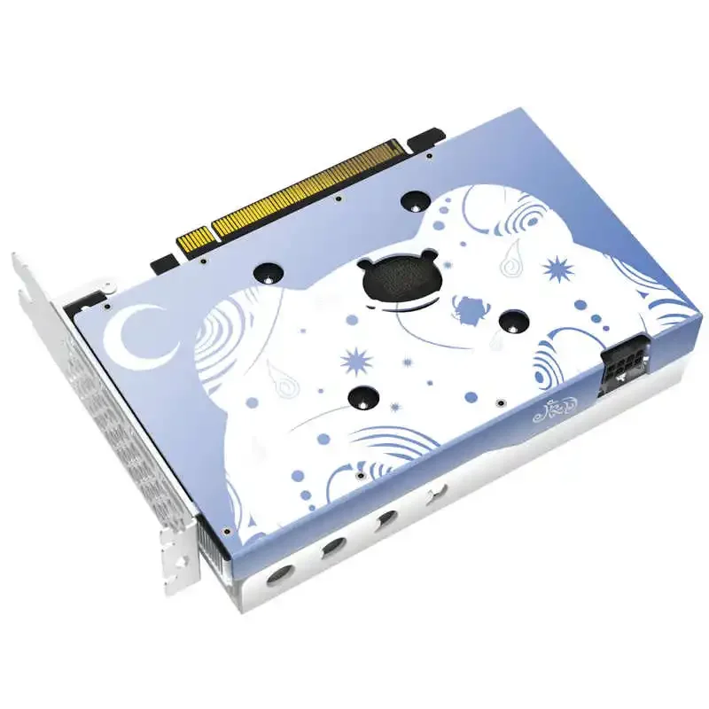 Computer graphics card AMD Yingtong RX6500XT 4GD6 cute pet host single fan mini compact graphics card