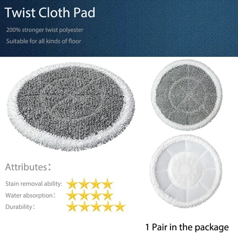 Tampons de vadrouille à vapeur, pièces de rechange, compatibles avec la série Shlavabo S7000AMZ, S7001, S7001TightS7000, 10 pièces