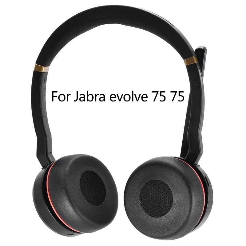 

G6DC Soft Memory Foam Earpads for Evolve 75 75+ Headset Ear Pads Isolate Noise Pads