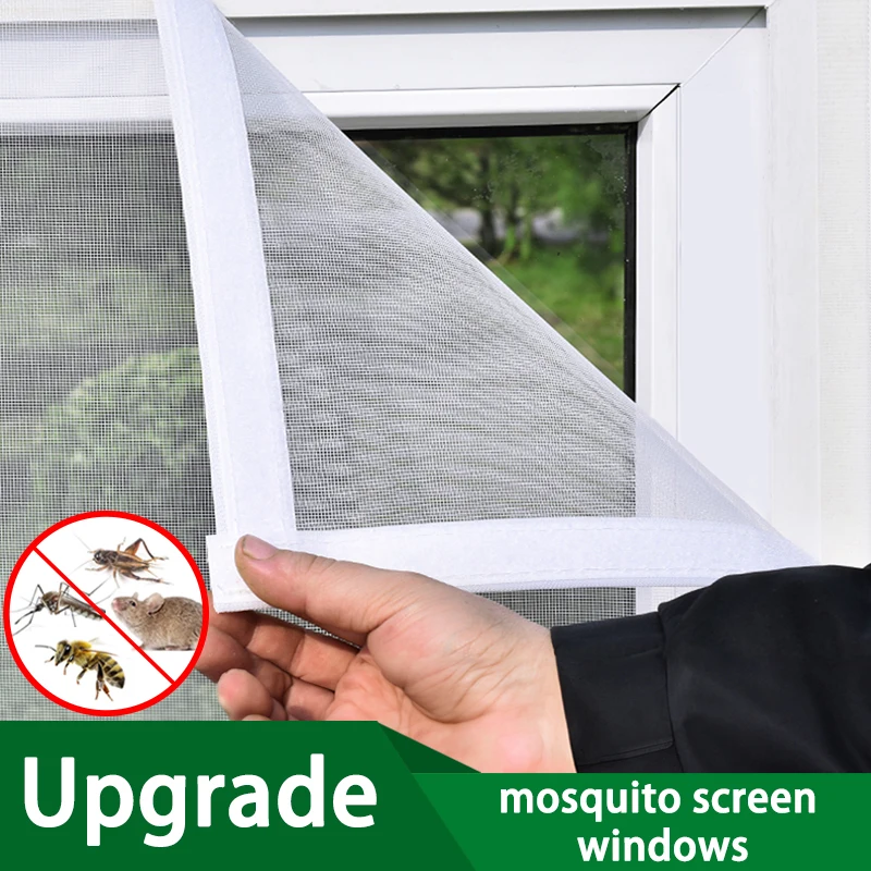 Window Screen, Self-Adhesive Insect Net, Easy to Remove and Clean, Fits Various Windows, Perfect for Spring and Summer Homes