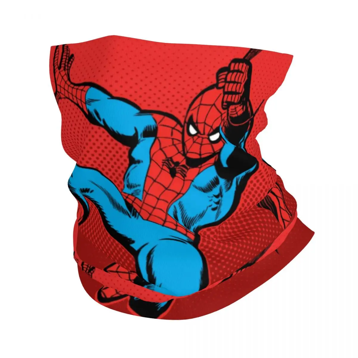 Custom Spider Man Retro Swinging Kick Bandana Neck Warmer Men Women Winter Ski Tube Scarf Gaiter Face Cover