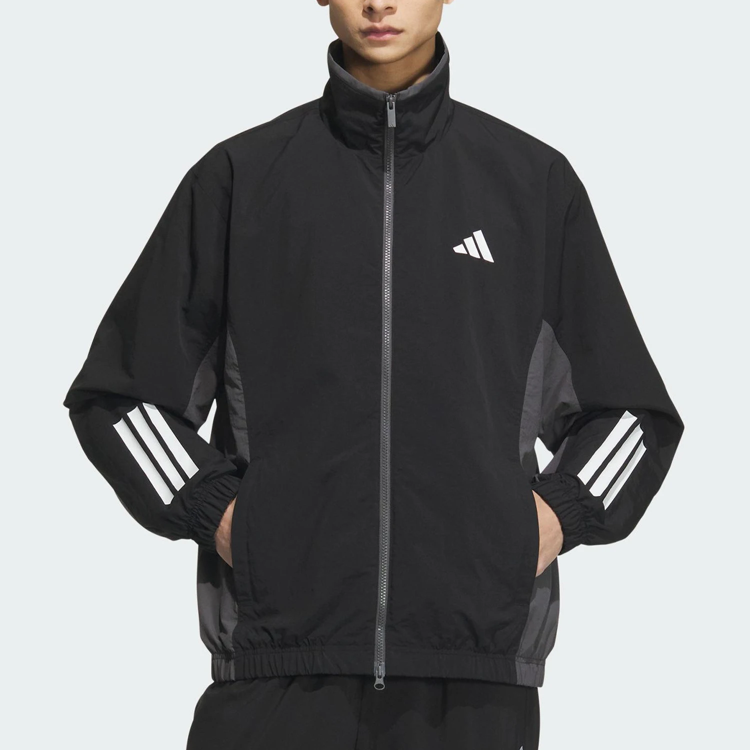 

Мужская спортивная куртка Adidas из тканого материала, свободного кроя, для отдыха, модель KC3920, 2025 год