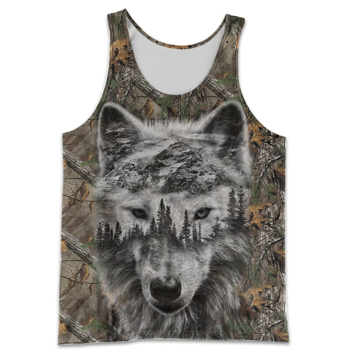 MSIEESO Brand Vest Beautiful Wolf 3D Animal Graphics Printed Men Tank Tops Harajuku Fashion Sleeveless Tank-Tops Casual Chaleco