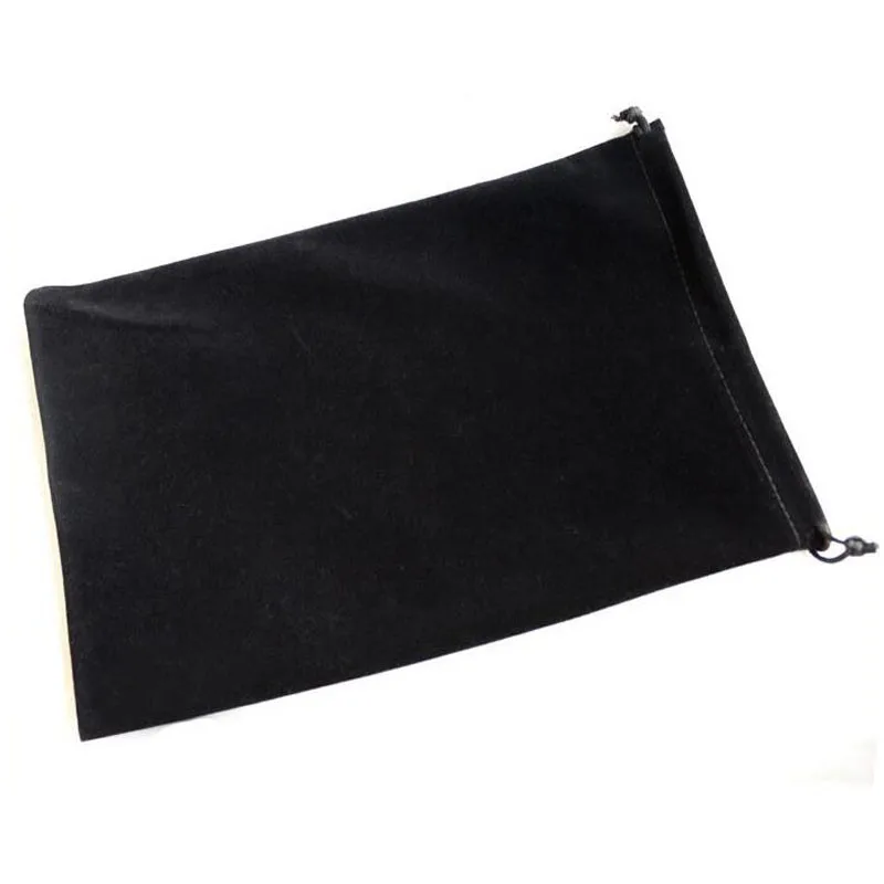 1 Piece Large Capacity 25x30 30x40 40x50 cm Big Black Drawstring Velvet Bag For Christmas Wedding Party Gift Packaging Pouch