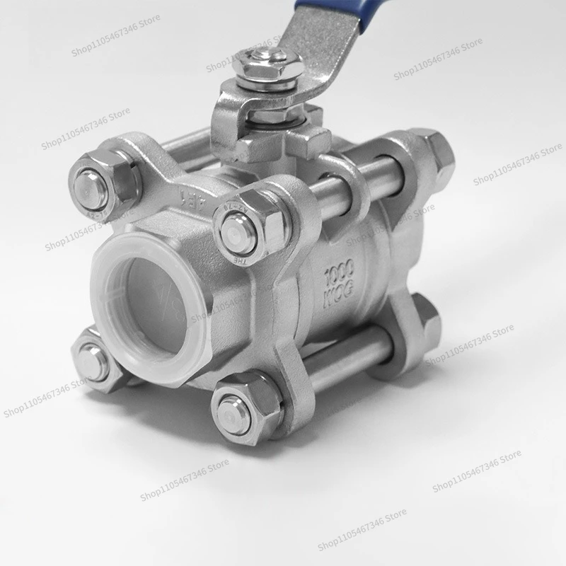 For 304 Stainless Steel Three-piece Ball Valve, Internal Thread Ball Valve,  Multi-size Ball Valve Switch