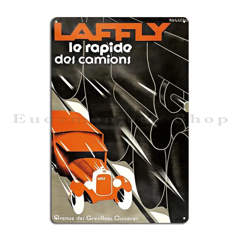 Art Deco Car Racing A Train Vintage French Advert Metal Plaque Poster Designer Cinema Wall Decor Pub Pub Mural Tin Sign Poster