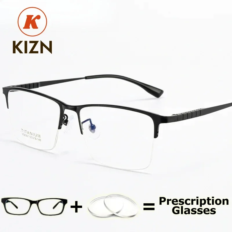 

Очки KIZN Gentlemen с фотохромными линзами по рецепту, оптические, из ацетата, для мужчин, с защитой от синего света, для коррекции близорукости