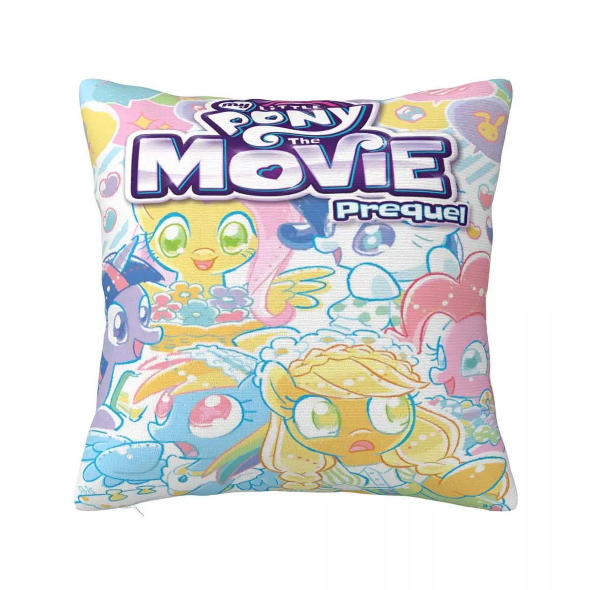 My Little Pony Cartoon Movie Pillowcases Merchandise Printed Cushion Cover Pillow Covers Home Decoration Square Multiple Sizes