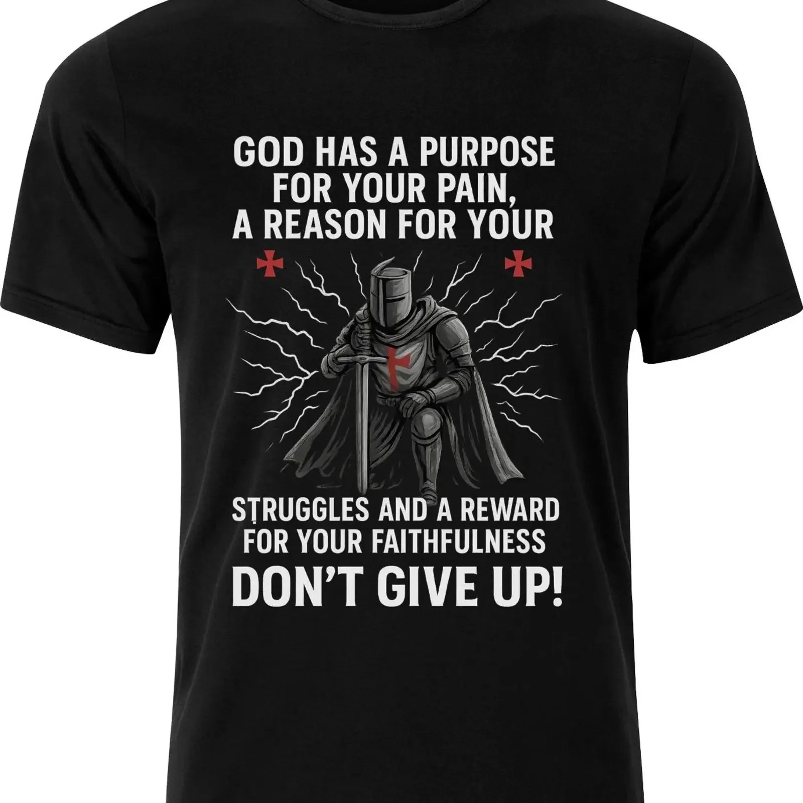 GOD has a Purpose for your pain don't give up DTF black cotton adult t shirt vintage Washed streetwear Stylish designer clothes