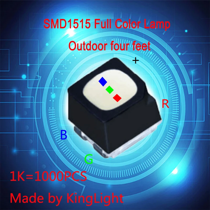 SMD1415(outdoor) full color LED lamp of four feet  used for LED display maintenance，Outdoor RGB components for display