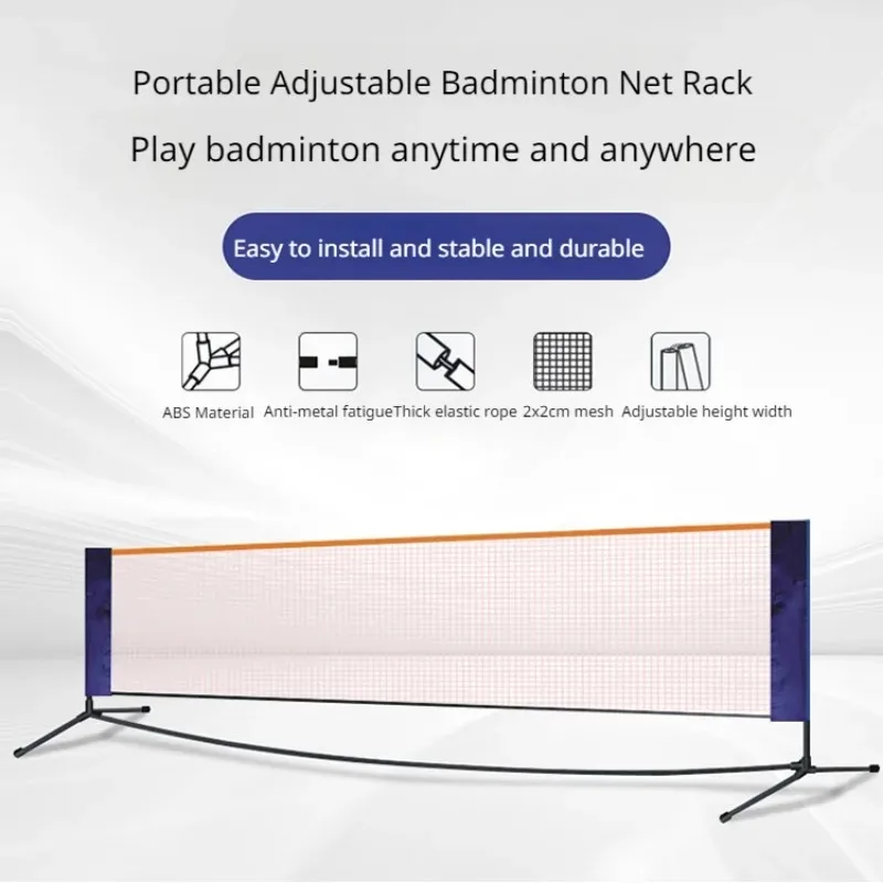 Professional Badminton Net Rack Set Indoor Outdoor Portable Sports Volleyball Tennis Training Net Badminton Training Equipment