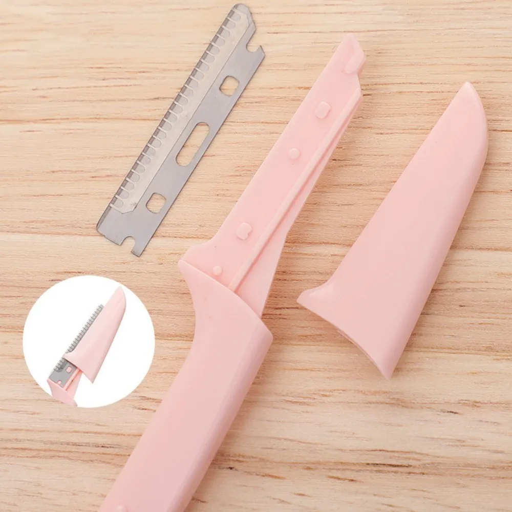 3pcs Foldable Eyebrow Knife Safety Eyebrow Scraping Knife Shaving Knife Beginners Available Eyebrow Cutting Beauty Makeup Tools