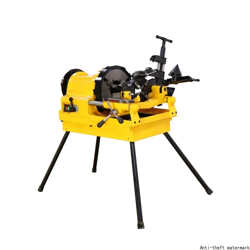 2026 Hot SellingHongli Portable Industrial Automatic Pipe Threading Machine 1500W Induction 36/20/11 RPM 4