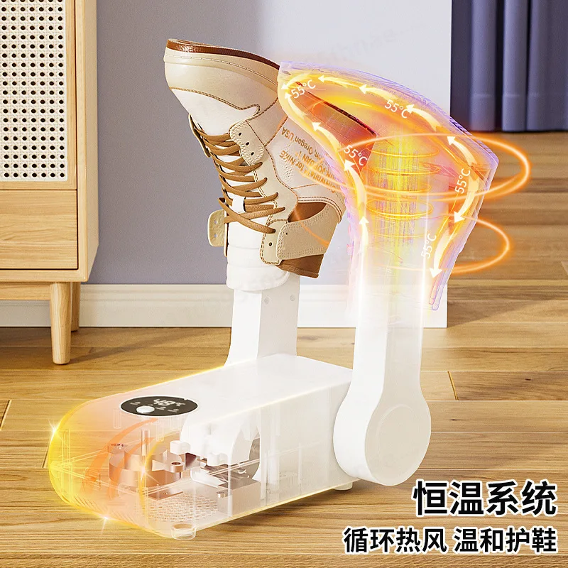 Timed Waterproof Electric Shoe Dryer, Rapid Heat Shoe Warmer Deodorizer Drying Device for Home Use