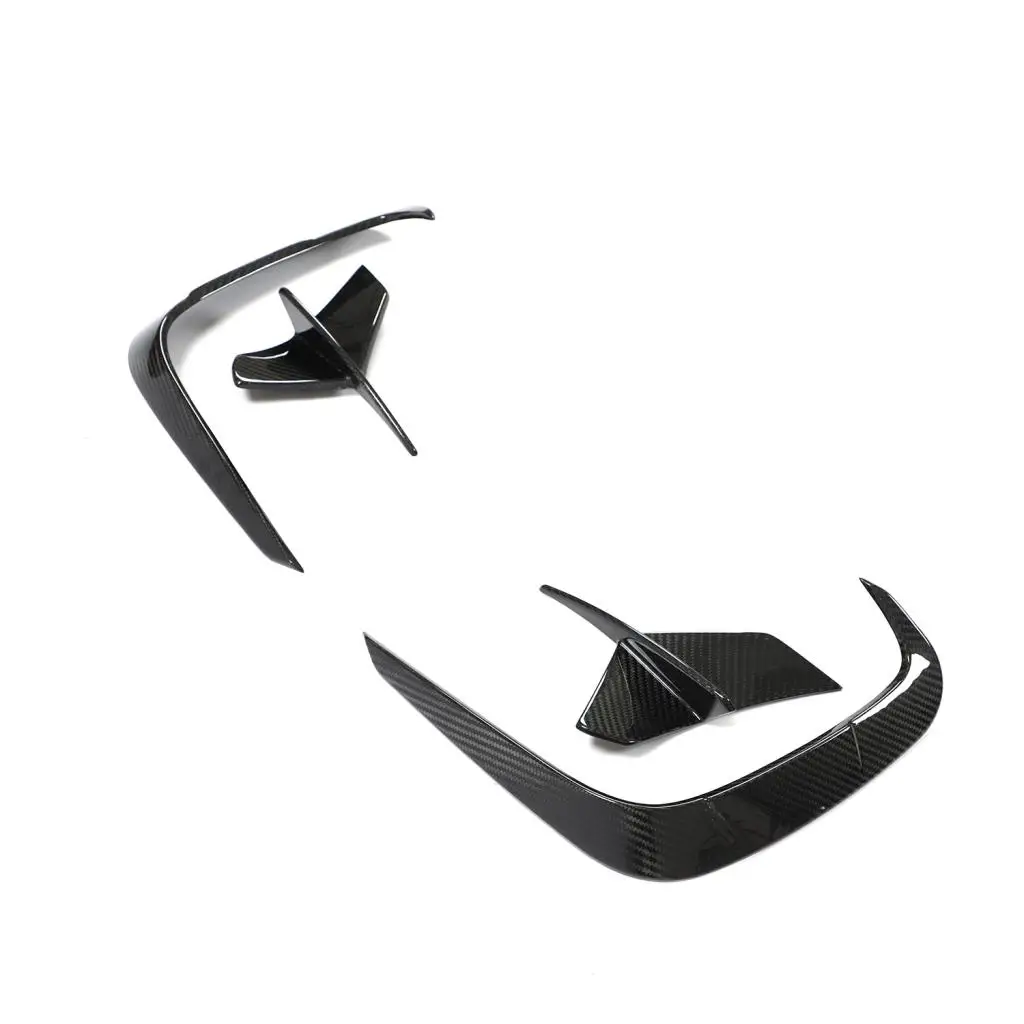 

Suitable for BMW 8 Series M850I X-DRIVE M-SPORT 2D 2018-2022 4PCS dry carbon fiber G14 G15 rear bumper side duck