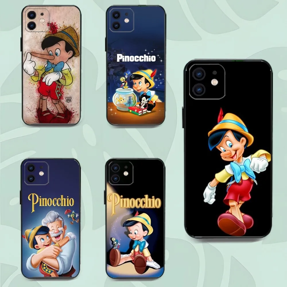 D-Disney Pinocchio Phone Case For Iphone 15 11 13 14 Pro Max 7 8 Plus X Xr Xs Max Se2020 12mini Cover Case