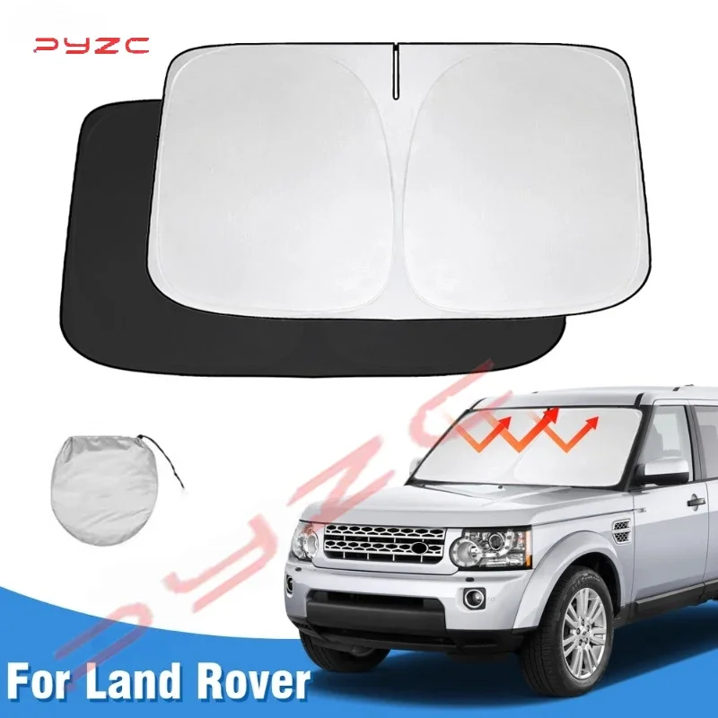 Windshield Sun Shade For Land Rover Discovery L318 L319 L462 3 4 Car Sunshade Cover Foldable Sun Visor Protector Blocks UV Rays