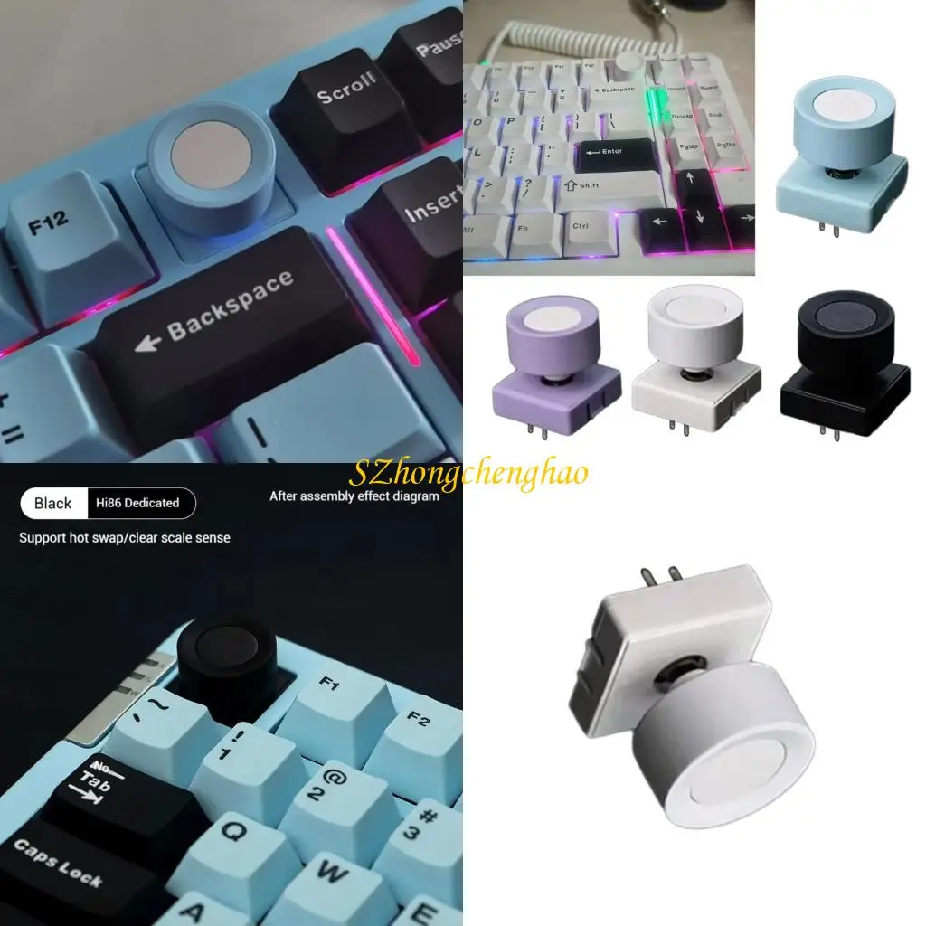 

Hi86 Mechanical keyboard Metal Knob For Gaming Office Keyboards Precise Adjustment Tool Hot Swappable Design 601D