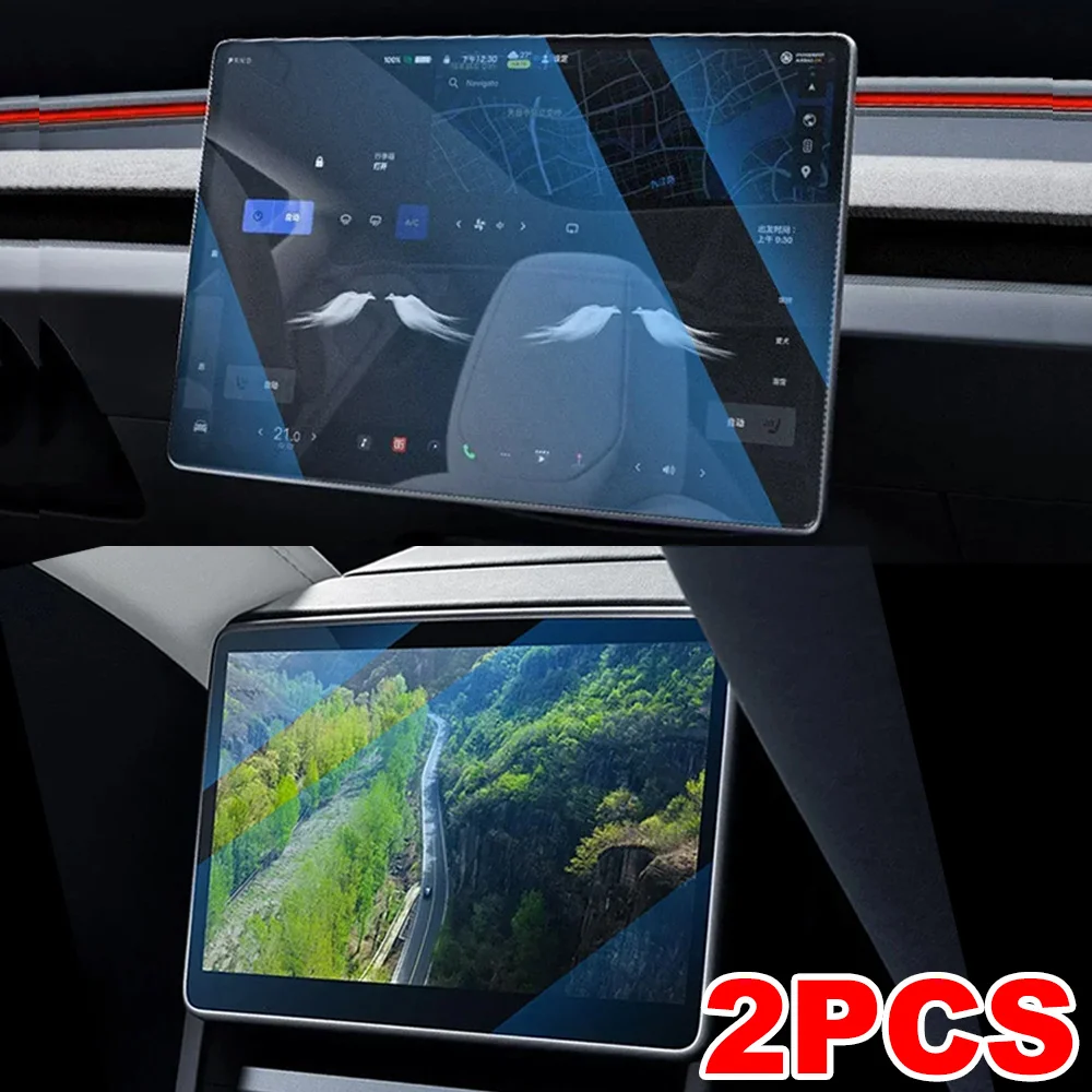 

Для Tesla Model 3 Highland Model Y Juniper 2025 Защитная пленка из закаленного стекла Задняя защитная пленка для центрального управления сенсорным экраном