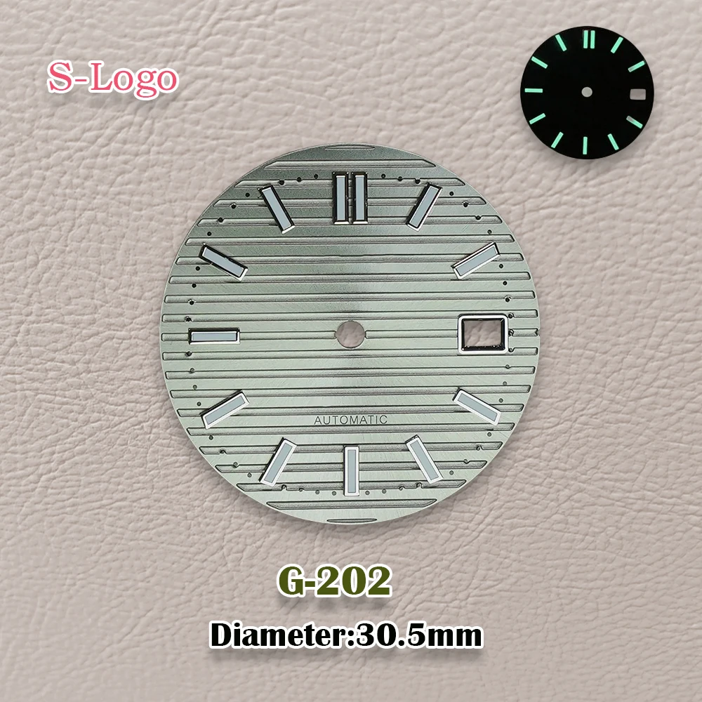 30.5mm S Logo Dial Nautilus dial NH35 diving watch assembly mechanical automatic Suitable for NH36 movement dial  Repair tools