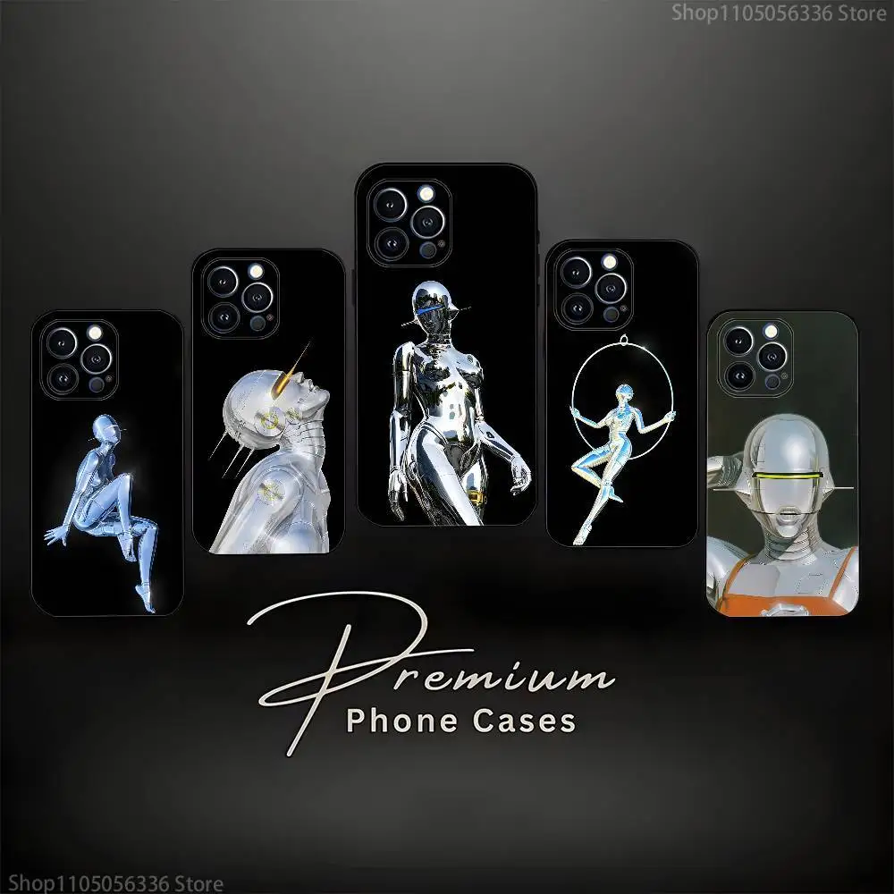 

Art Hajime S-Sorayamas Phone Case For iPhone 16,15,14,13,12,11 Plus,Pro Max,XS,X,XR,SE,Mini,8,7,Soft Silicone Black Cover