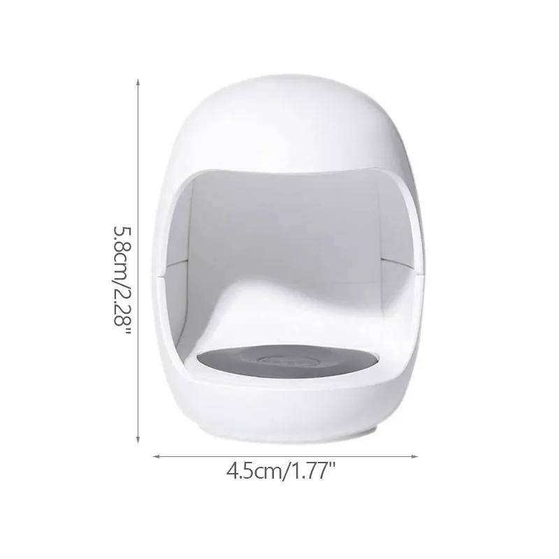 Lámpara de curado de gel UV de cáscara de huevo USB portátil, secado rápido para uñas de gel, diseño compacto y lindo