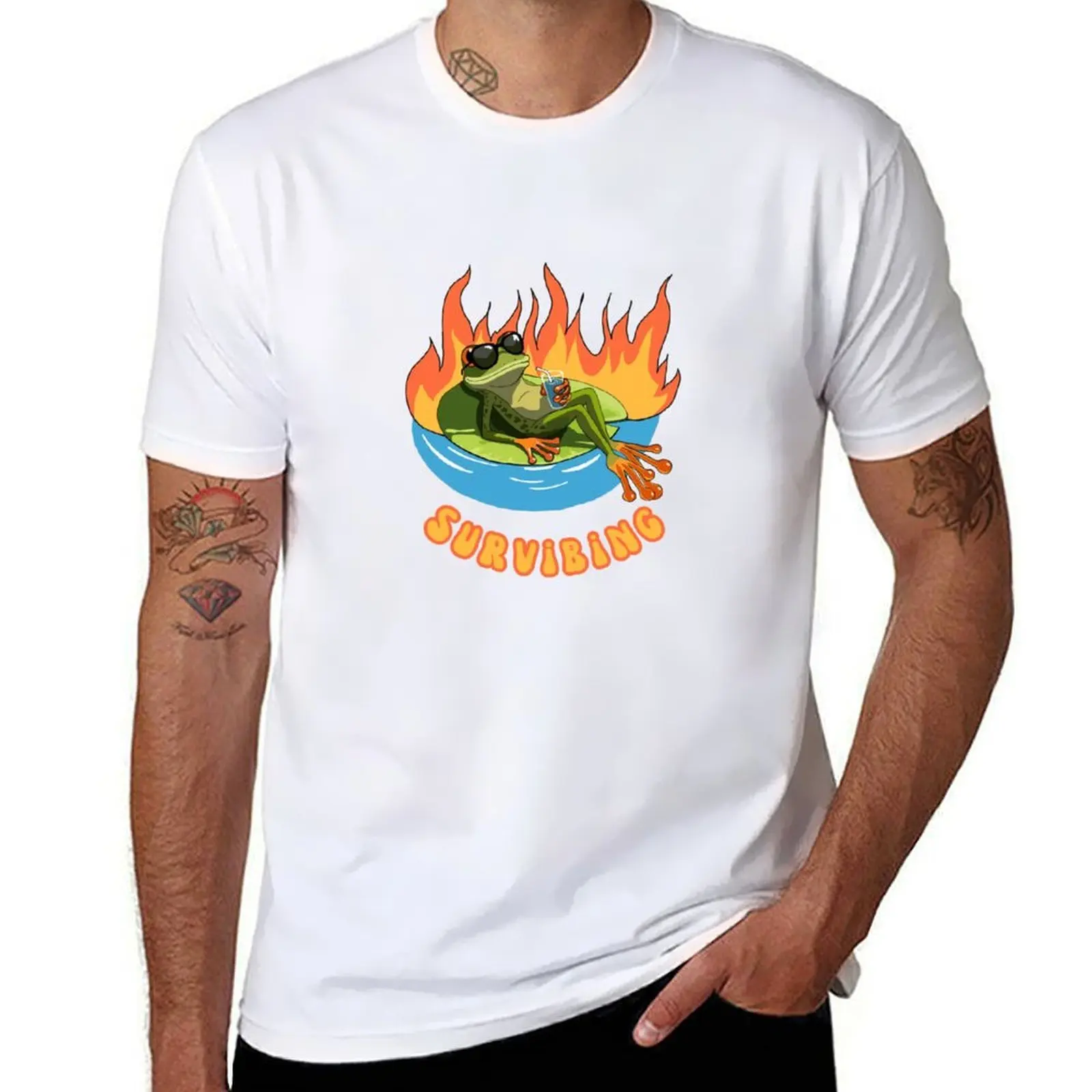 

Survibing Frog Summer Vibes for 2025 T-Shirt t shirt personalised essential t shirt T-Shirt