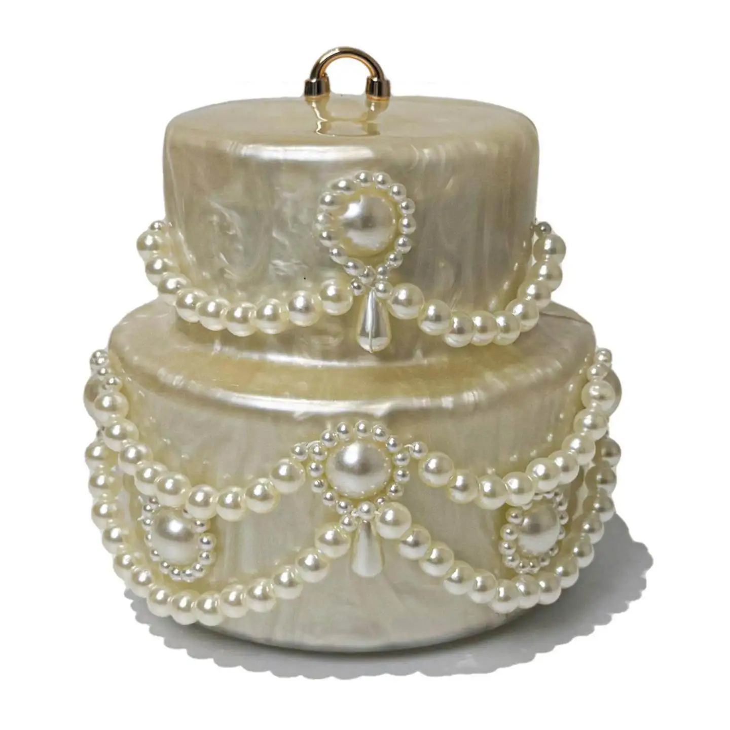 

Новая модная женская сумка-клатч 2026 года для свадьбы и вечеринок, на одно плечо, через плечо, в форме необычного торта