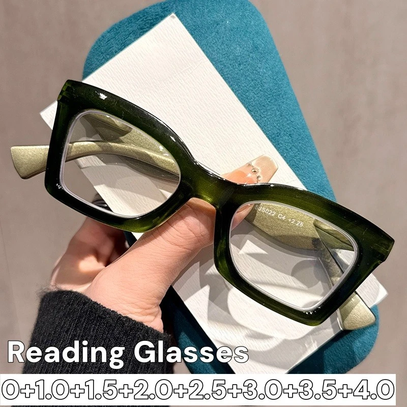 

New Trends Irregular Polygon Reading Glasses Neutral Personality Oversize Frame Anti Blue Light Comfortable Presbyopia Glasses