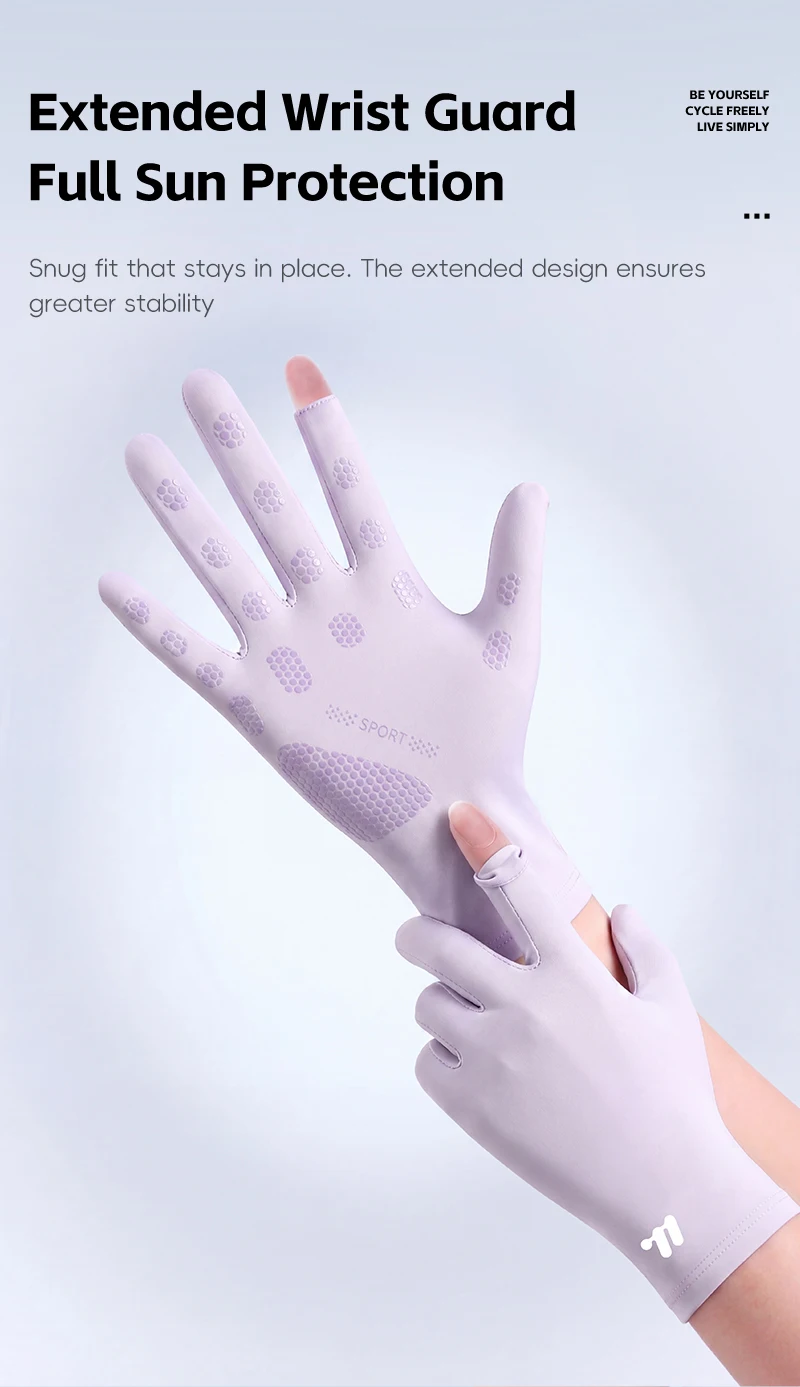 WEST BIKING Sonnenschutzhandschuhe für Damen, UPF 50+, Radfahren, Touchscreen, rutschfest, atmungsaktiv, Sommer, Sport, Fitness-Handschuhe für Damen – Detail 10