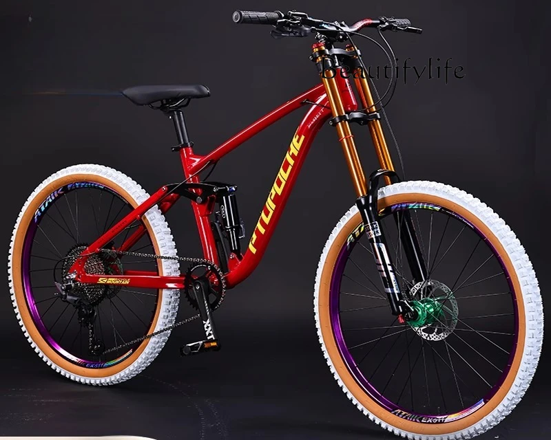

DES soft tail aluminum alloy earth slope car mountain scooter brush ladder shock absorption air fork off-road transmission
