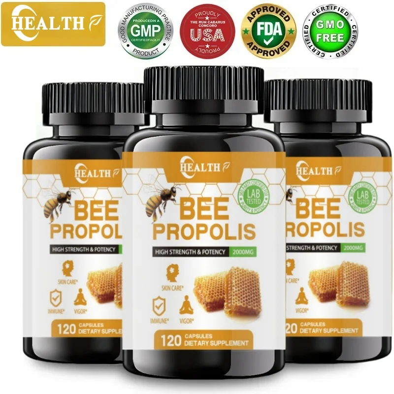 Propolis Capsules Boost Energy Immune Digestion Absorption Skin