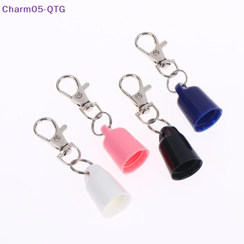 [New] 1Pcs Lightweight Multiple Color Keychain Holder Lip Balm Caps Universal Lip Balm Holder Daily Carry