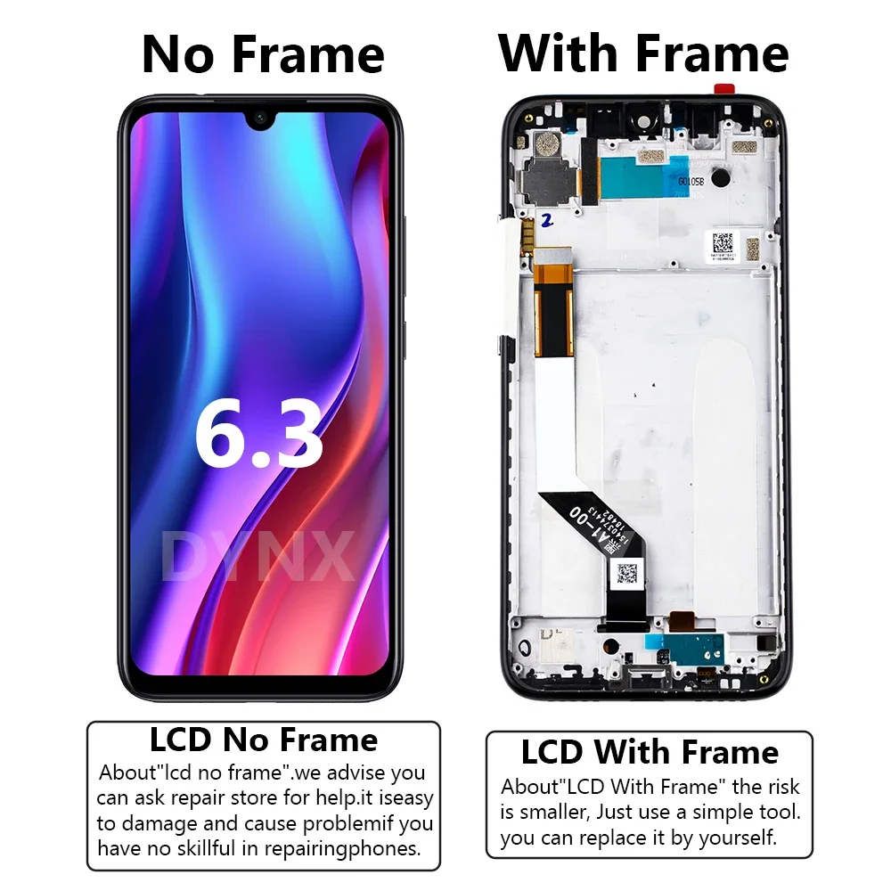 NEW AAAA+++ Display for Redmi Note 7 LCD Touch Screen Digiziter Assembly For Xiaomi Redmi Note7 M1901F7G/H/I LCD Display