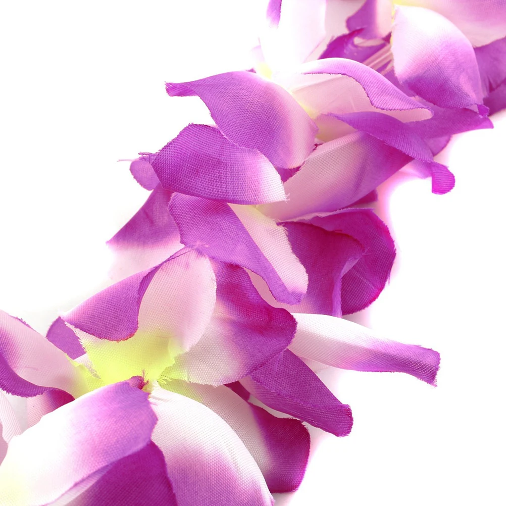 

Thickened Grass Skirt Wreath Luau Flower Garland Hawaiian Accessories Necklace Party