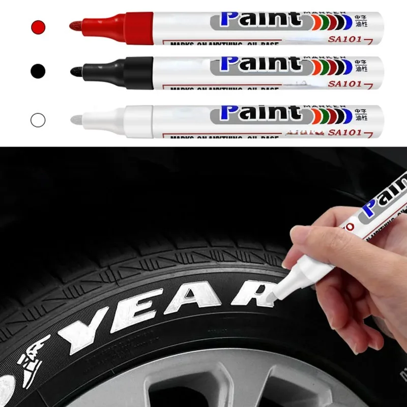 

Waterproof Car Tyre Tire Tread Tire Paint Pen Marker DIY Art Drawing Pen Tool Graffiti Touch Up Tyre Marker Autos Accesorios