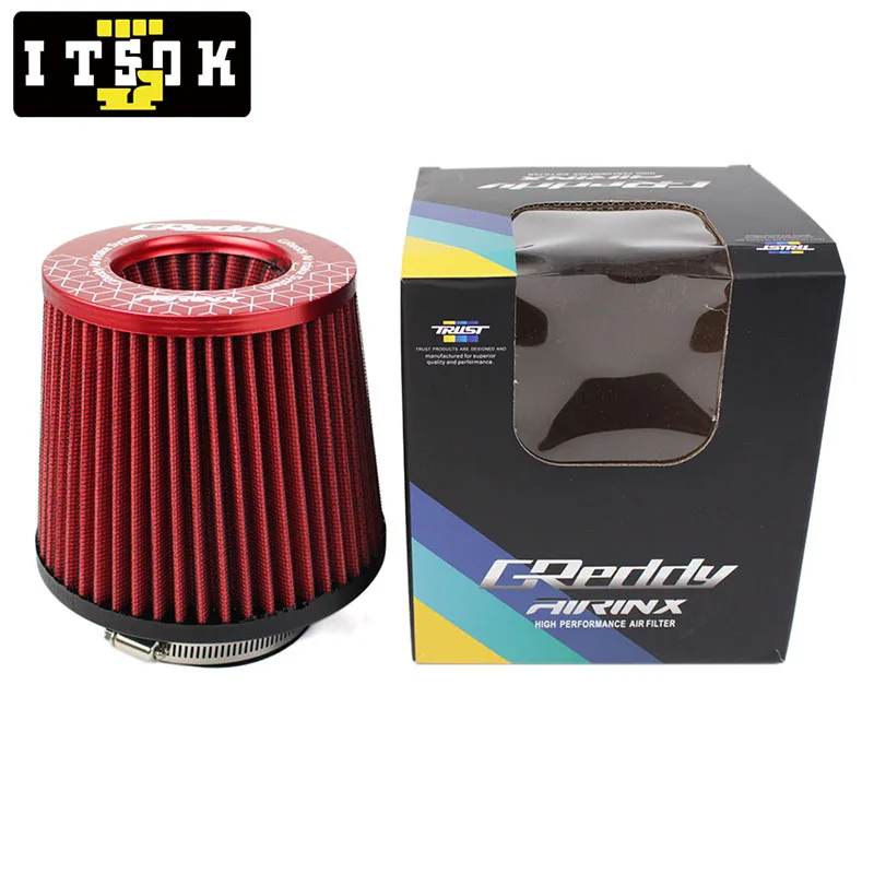 Sport Car Air Filter Universal 76mm 3inch High Flow Racing Airfilter Mesh Cone Induction Kit