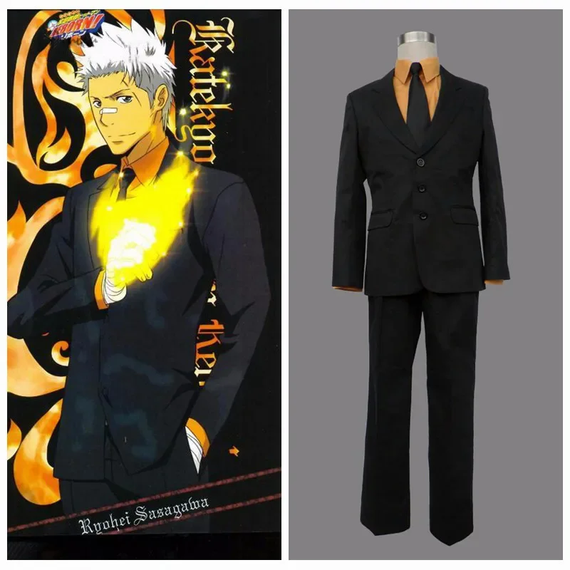 Ainclu Free Shipping Adult Kid Katekyo Hitman Reborn Sasagawa Ryohei Anime Cosplay Brand Costumes Customize for plus size adults