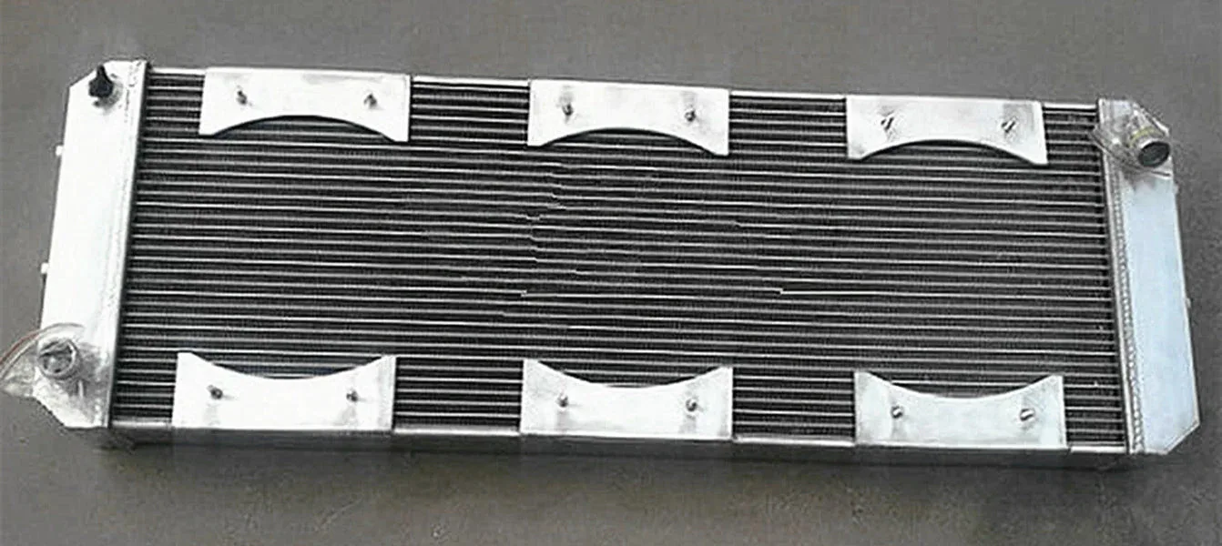 Aluminum Radiator+Shroud+Fans for 1988-2004 Lotus Esprit S4/SE/S4s/V8/GT/GT3 Manual MT 1989 1990 1991 1992 1993 1994 1995